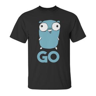 Golang Gopher Go Lang Programming Programmer It Cs Unisex T-Shirt | Favorety