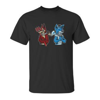 Good Vs Evil Doberman Pinscher Wolf Dog Furry Unisex T-Shirt | Favorety AU