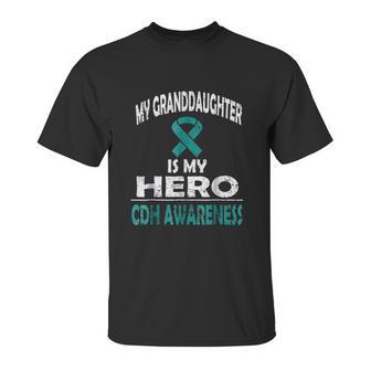 My Granddaughter Is My Hero Cdh Awareness Unisex T-Shirt | Favorety