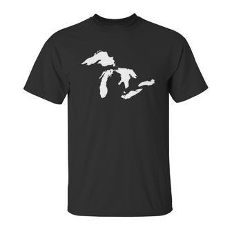 Great Lakes Detroit Michigan Unisex T-Shirt | Favorety UK