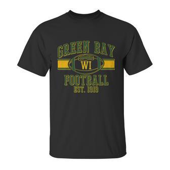 Green Bay Football Est Unisex T-Shirt | Favorety