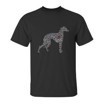 Greyhound I Love Greyhounds Unisex T-Shirt | Favorety DE