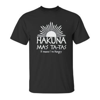 Hakuna Mas Tatas Parody Funny Romper Unisex T-Shirt | Favorety CA