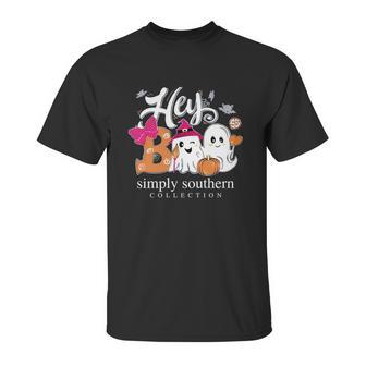 Halloween Hey Boo Simply Southern Collection Unisex T-Shirt | Favorety DE