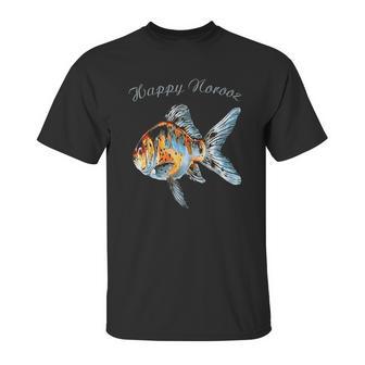 Happy Norooz Shubunkin Goldfish Persian New Year Unisex T-Shirt | Favorety UK