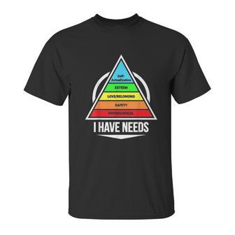 Hierarchy Of Needs Psych Unisex T-Shirt | Favorety