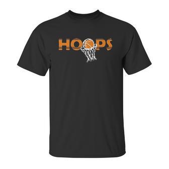 Hoops Basketball Unisex T-Shirt | Favorety