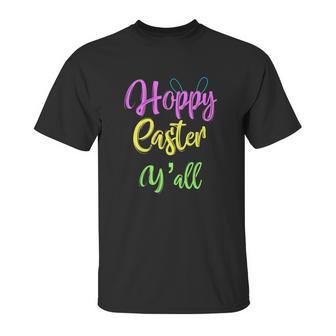 Hoppy Happy Easter Yall Southern Unisex T-Shirt | Favorety CA