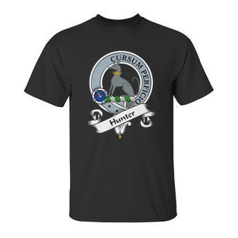 Hunter Clan Badge Scottish Clan Badges Unisex T-Shirt | Favorety CA