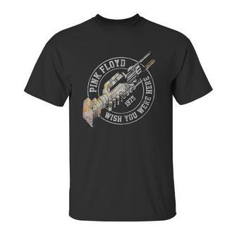 Impact Originals Coal Floyd Rock Band Wish You Were Here Unisex T-Shirt | Favorety AU