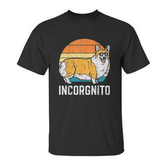 Incorgnito Welsh Corgi Sunset Retro Pet Dog Lover Owner Gift Unisex T-Shirt | Favorety DE