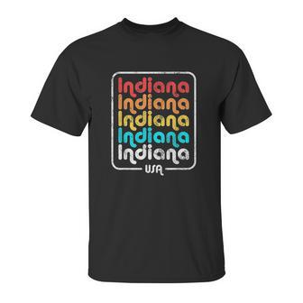 Indiana State Vintage 1970S 1980S Retro Unisex T-Shirt | Favorety CA