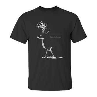 Jackalope Folklore Cryptozoology Jackrabbit Unisex T-Shirt | Favorety AU