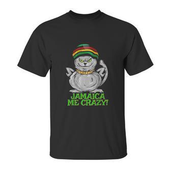 Jamaica Me Crazy Top Funny Gift Jamaican Reggae Music Cat Unisex T-Shirt | Favorety AU