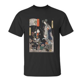 Japanese Art Ninja Saving The Maiden Samurai Unisex T-Shirt | Favorety CA