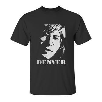 John Denver Tops Short Sleeved Round Neck Unisex T-Shirt | Favorety UK