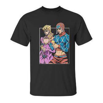 Jojos Bizarre Adventure Enjoying Ice Cream Unisex T-Shirt | Favorety