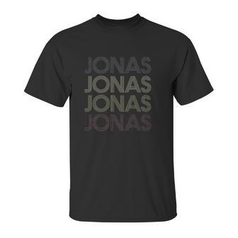 Jonas First Given Name Pride Vintage Distressed Unisex T-Shirt | Favorety UK