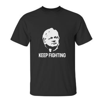 Julian Assange Keep Fighting Unisex T-Shirt | Favorety CA