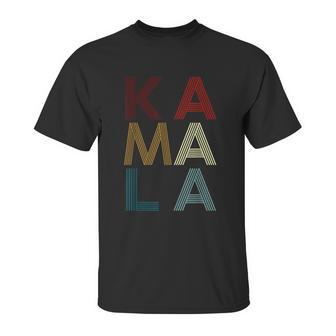 Kamala Harris 2020 Kamala Vintage Multicolors Name Graphic Design Printed Casual Daily Basic Unisex T-Shirt | Favorety