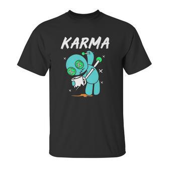 Karma Cute Anime Kawaii Pastel Goth Emo Punk Voodoo Doll Unisex T-Shirt | Favorety UK