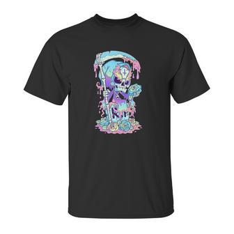 Kawaii Pastel Goth Cute And Creepy Death Grim Reaper Unisex T-Shirt | Favorety AU