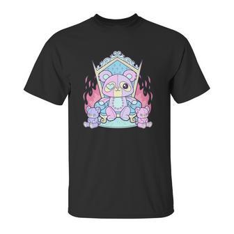 Kawaii Pastel Goth Cute Creepy Killer Teddy Bear Unisex T-Shirt | Favorety UK