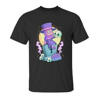 Kawaii Pastel Goth Cute Creepy Plague Doctor Skull Unisex T-Shirt | Favorety UK