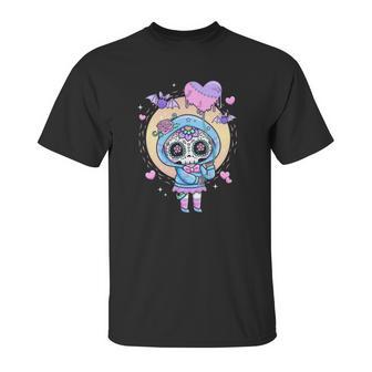 Kawaii Pastel Goth Cute Creepy Sugar Skull Anime Unisex T-Shirt | Favorety DE