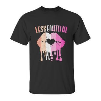 Lesbeatiful Lesbian Lgbtq Member Sexual Diversity Pride Cute Gift Graphic Design Printed Casual Daily Basic Unisex T-Shirt | Favorety AU