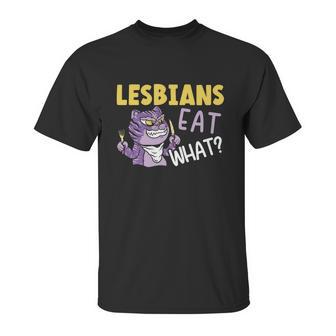 Lesbians Eat What Lgbtq Member Sexual Diversity Pride Parade Gift Graphic Design Printed Casual Daily Basic Unisex T-Shirt | Favorety AU