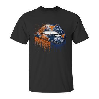 Lip Texas Longhorns And Dallas Cowboys Shirt Mf Unisex T-Shirt | Favorety DE