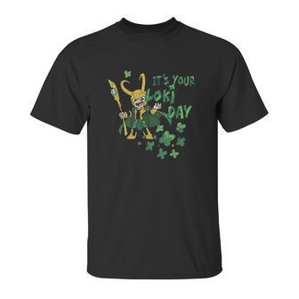 It Is Your Loki Day Shamrocks St Patricks Day Unisex T-Shirt | Favorety UK