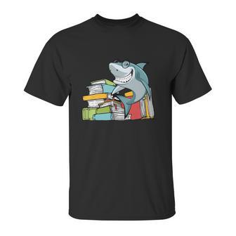 I Love Books Chibi Anime Shark Shirts Book Lover Unisex T-Shirt | Favorety UK