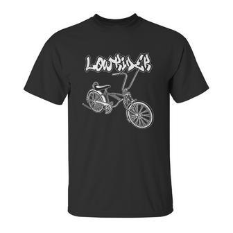 Low Rider Bicycle For Men Chicano Cholo Lowrider Bike Unisex T-Shirt | Favorety AU