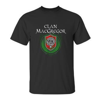 Macgregor Surname Scottish Clan Tartan Crest Badge Unisex T-Shirt | Favorety UK