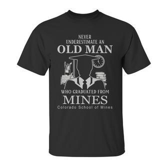 Man Graduated From Colorado School Of Mines Unisex T-Shirt | Favorety