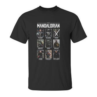 The Mandalorian Character Grid Unisex T-Shirt | Favorety AU