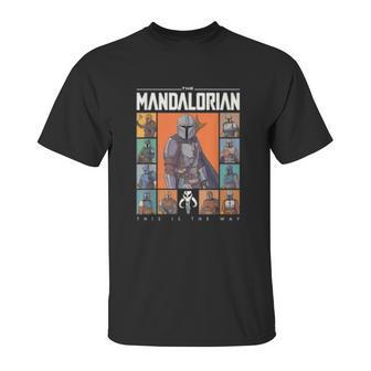 The Mandalorian Character Grid This Is The Way Unisex T-Shirt | Favorety AU