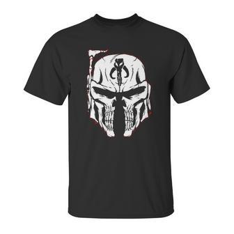 Mandalorian Face - Star Wars Movie Unisex T-Shirt | Favorety