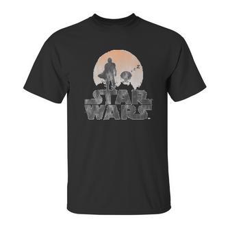 The Mandalorian Sleeping Child Silhouette Unisex T-Shirt | Favorety AU