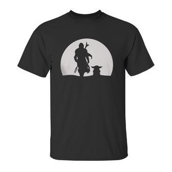 Mando Moon Mandalorian Unisex T-Shirt | Favorety