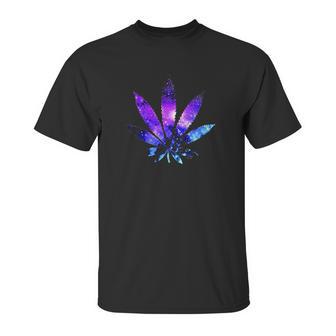 Marijuana Leaf Galaxy Unisex T-Shirt | Favorety AU