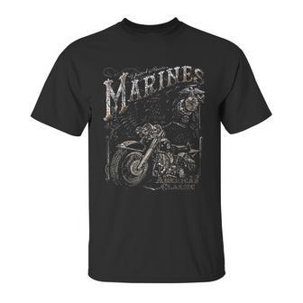 Marine Corps Usmc Marine Biker American Clasic Unisex T-Shirt | Favorety UK