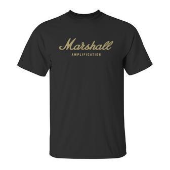 Marshall Amp Gold Unisex T-Shirt | Favorety