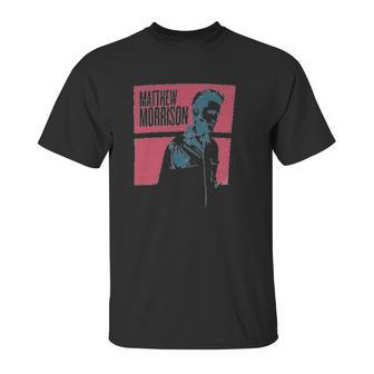 Matthew Morrison Blocks Image Grey Girls Juniors Unisex T-Shirt | Favorety DE