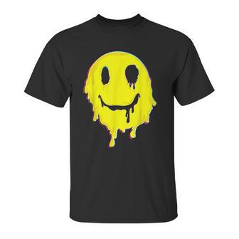 Melting Smiley Face Halloween Unisex T-Shirt | Favorety DE