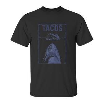 Mens Tacos Shark Funny Jaws Cinco De Mayo Unisex T-Shirt | Favorety UK