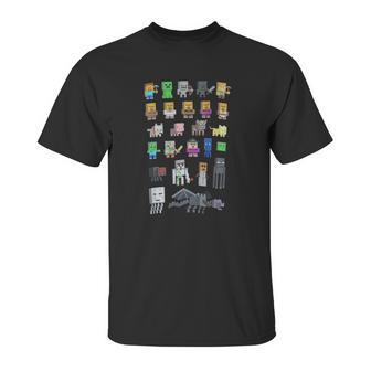 Minecraft Mobs Unisex T-Shirt | Favorety