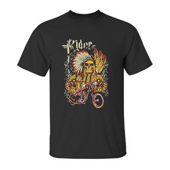 Motorcycle Indian Rider Unisex T-Shirt | Favorety AU